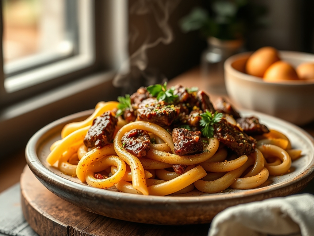 penne pasta with beef recipes